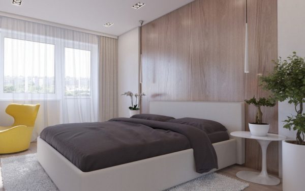Стиль минимализм в дизайне спальни