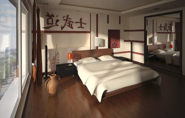 Оформление интерьера спальни в восточном стиле