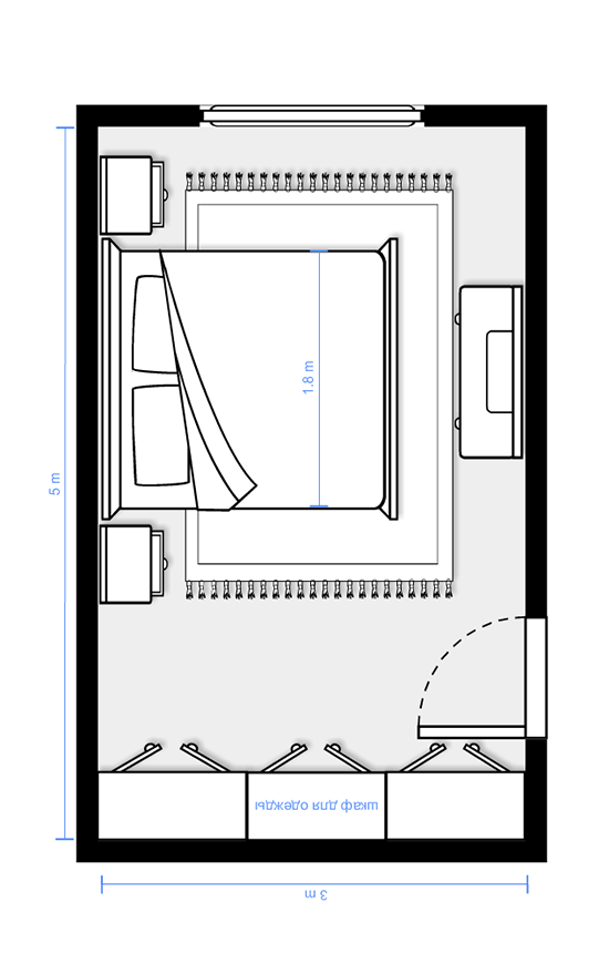 Схема спальни