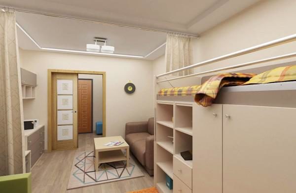 Однокомнатная квартира для семьи с ребенком